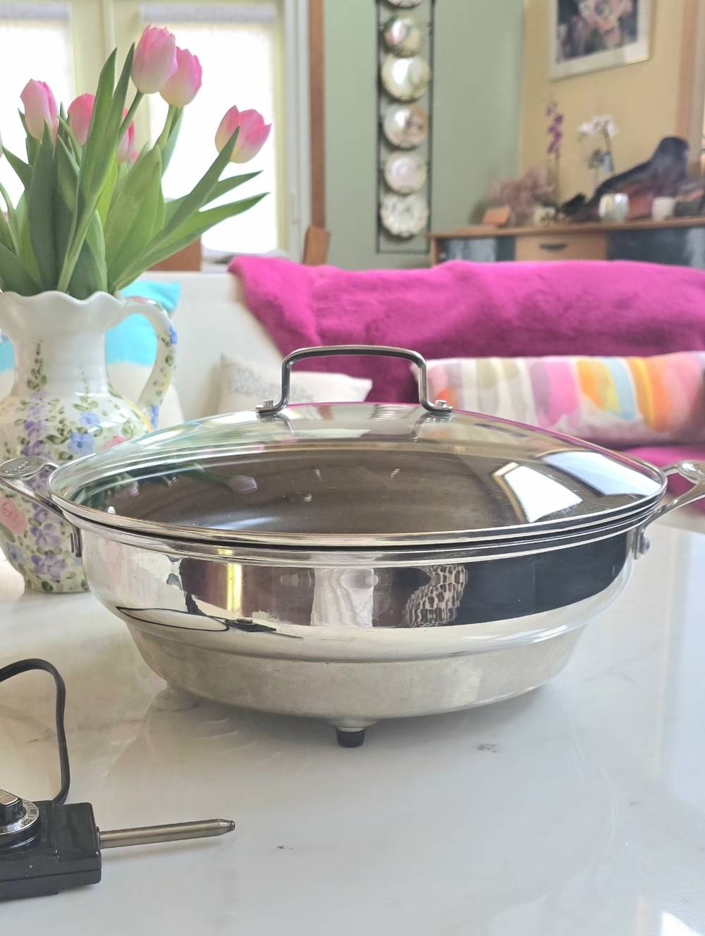 Cuisinart GreenGourmet Nonstick 14" Round Electric Skillet Model CSK-250